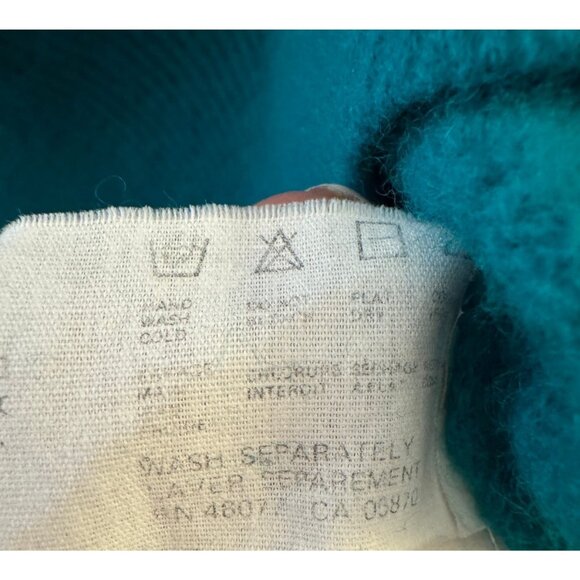 VTG Esprit Hong Kong Label Collection Lambswool Sweater Cable Knit Henley Sz S - Picture 7 of 11